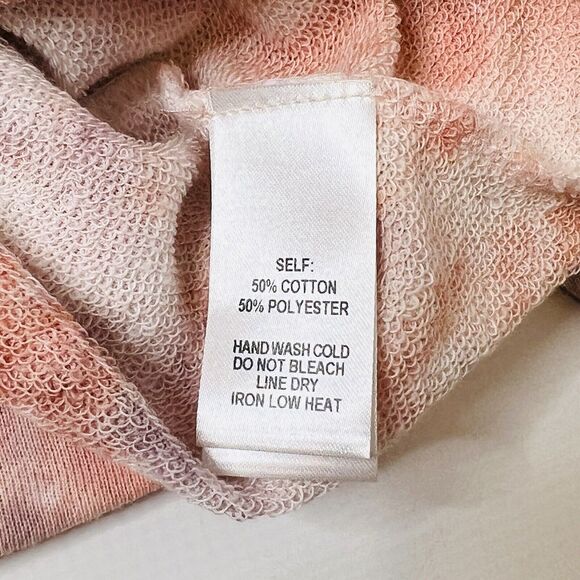 Lulus Mini Dress Womens XS Sweatshirt Tie Dye Pink Gray Relaxed Fit Hang Loose - Picture 11 of 11